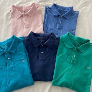 Lot of 5 Vineyard Vines polos